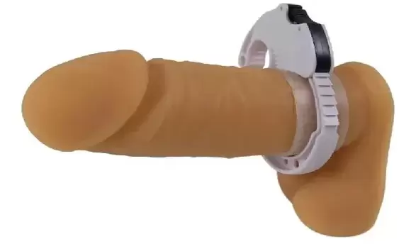 Clamp-Penis enlargement technique using special clamp